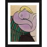 Woman with yellow hair 1931 Painting With Wood Photo Frame (Multicolor) - GillKart