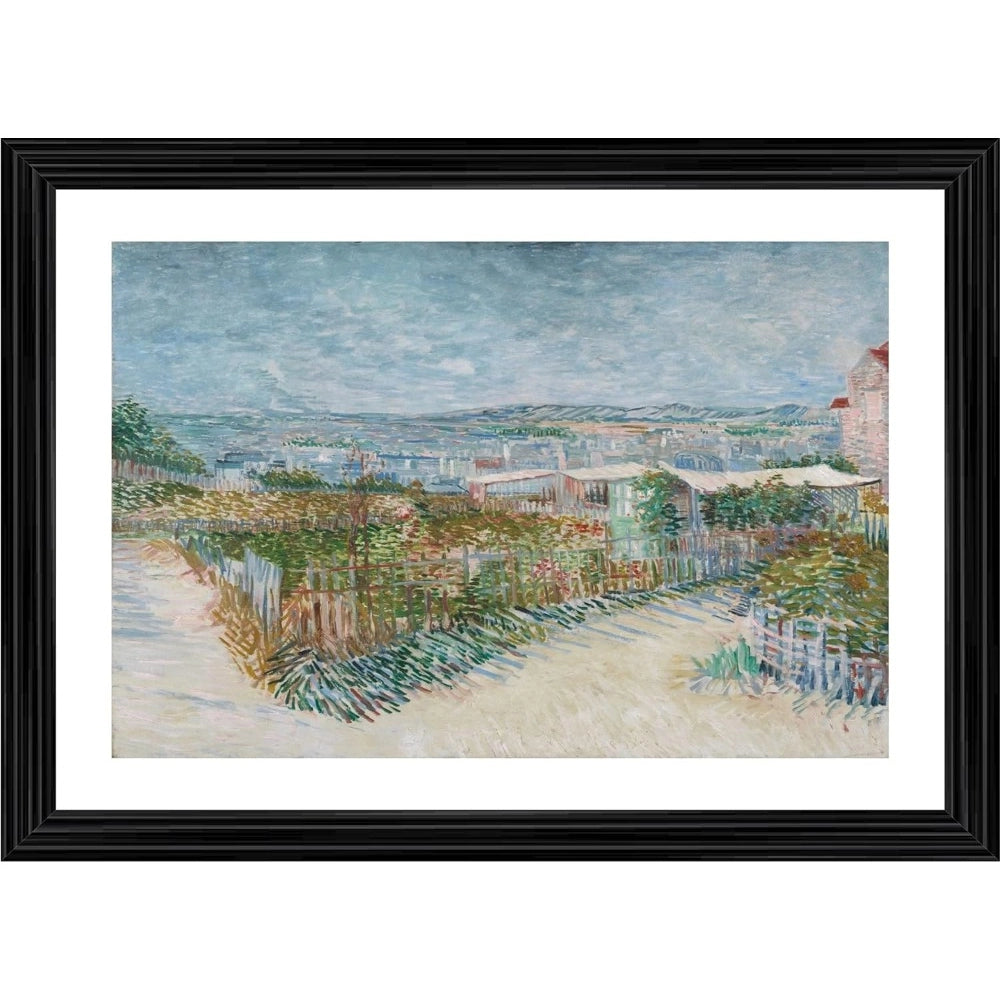 Multicolor wood-framed painting "Behind the Windmill" (14x18), lightweight wall mount, artistic home decor