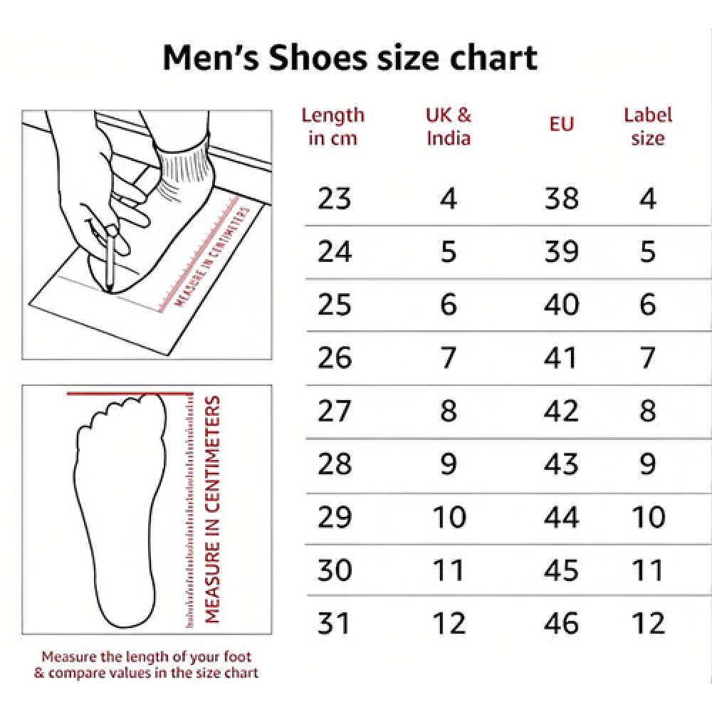 Black synthetic leather casual shoes for men on display stand