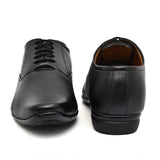 Men's black faux leather lace-up formal shoes, perfect for any occasion