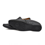 Men's black faux leather slip-on formal shoes - versatile footwear for formal events