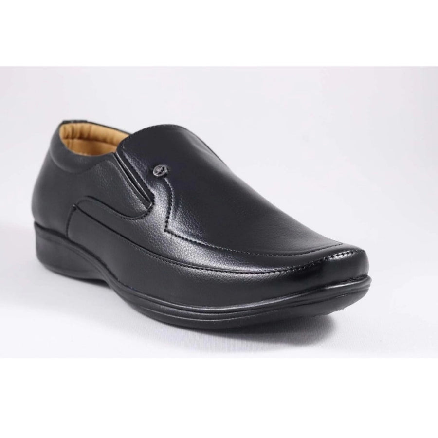 Men's Faux Leather Formal Shoes (Black)