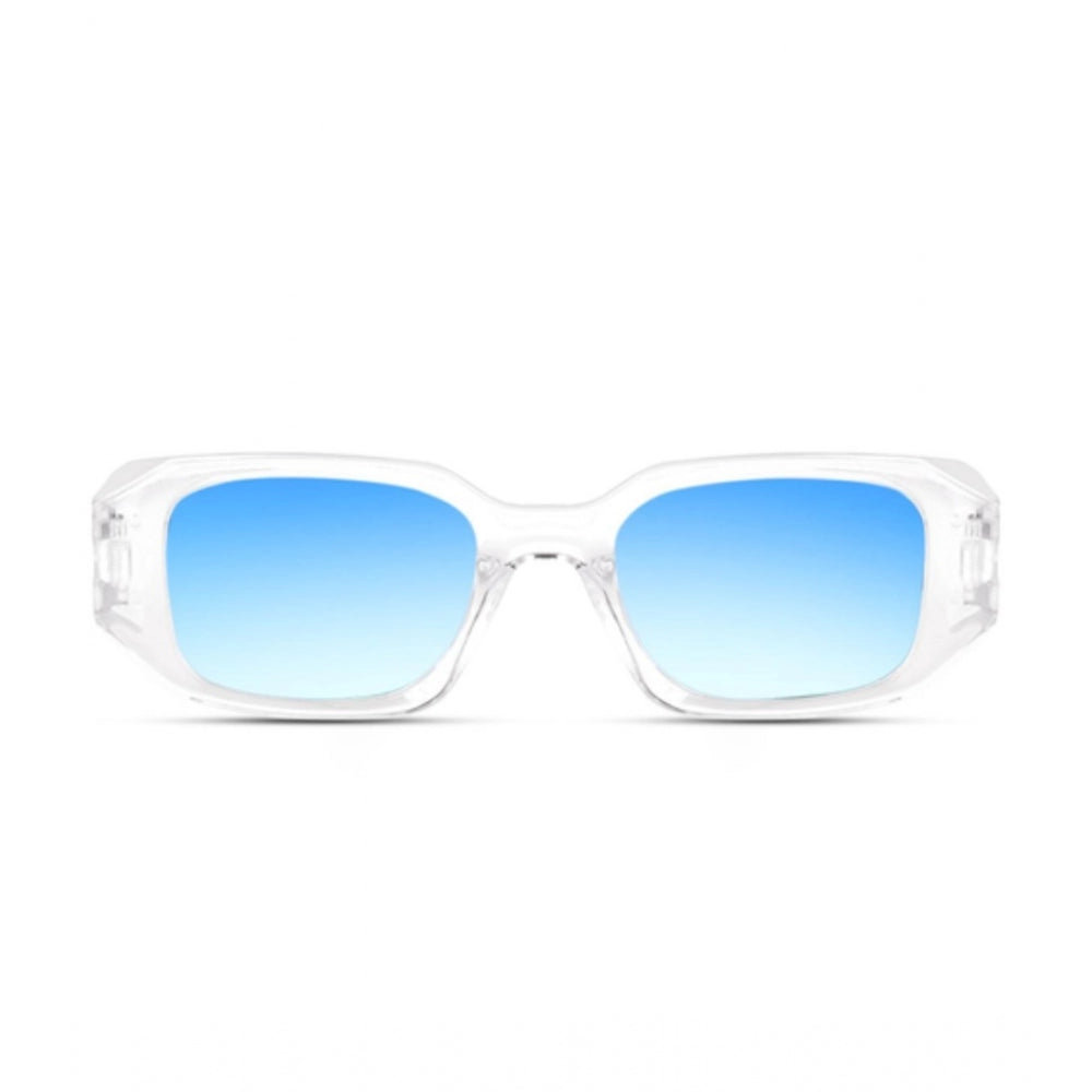 Multi-colored plastic square frame unisex UV400 protection sunglasses pack of 2