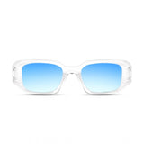 Multi-colored plastic square frame unisex UV400 protection sunglasses pack of 2