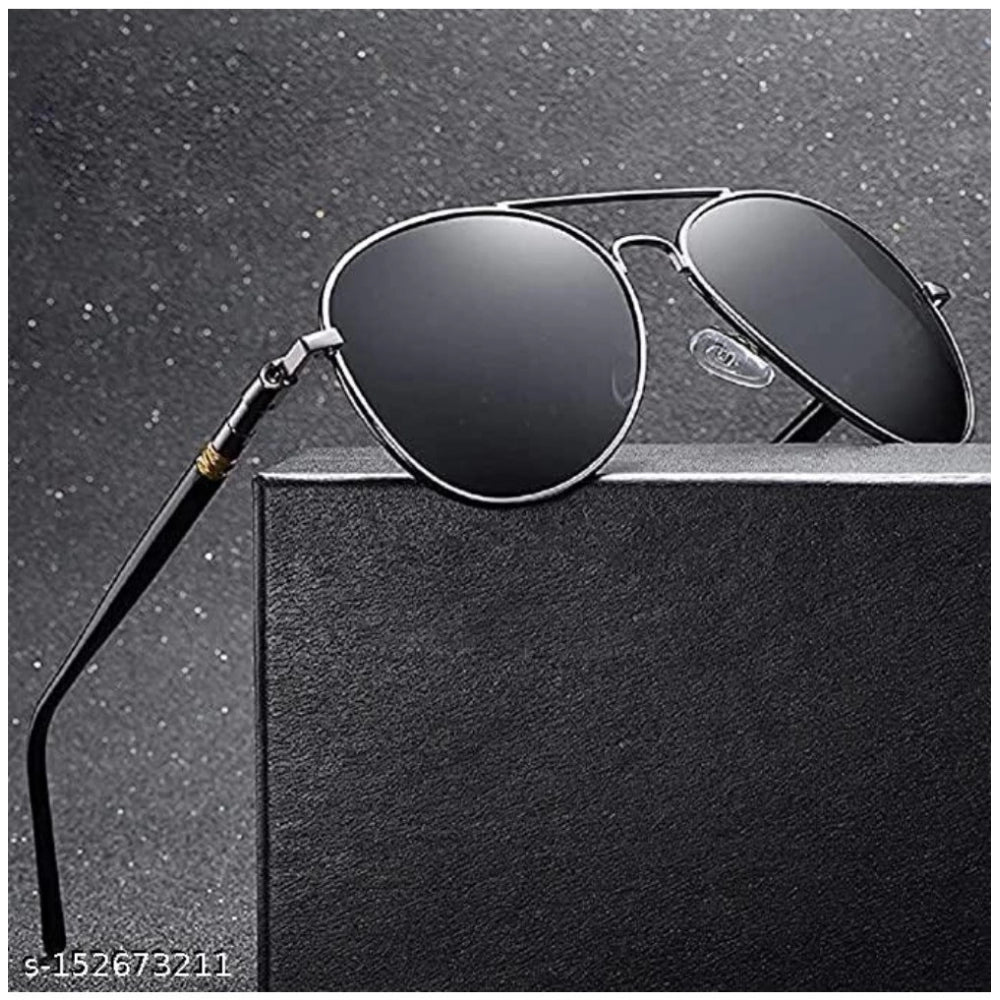 Multi-color metal aviator sunglasses with UV400 protection for unisex, versatile style