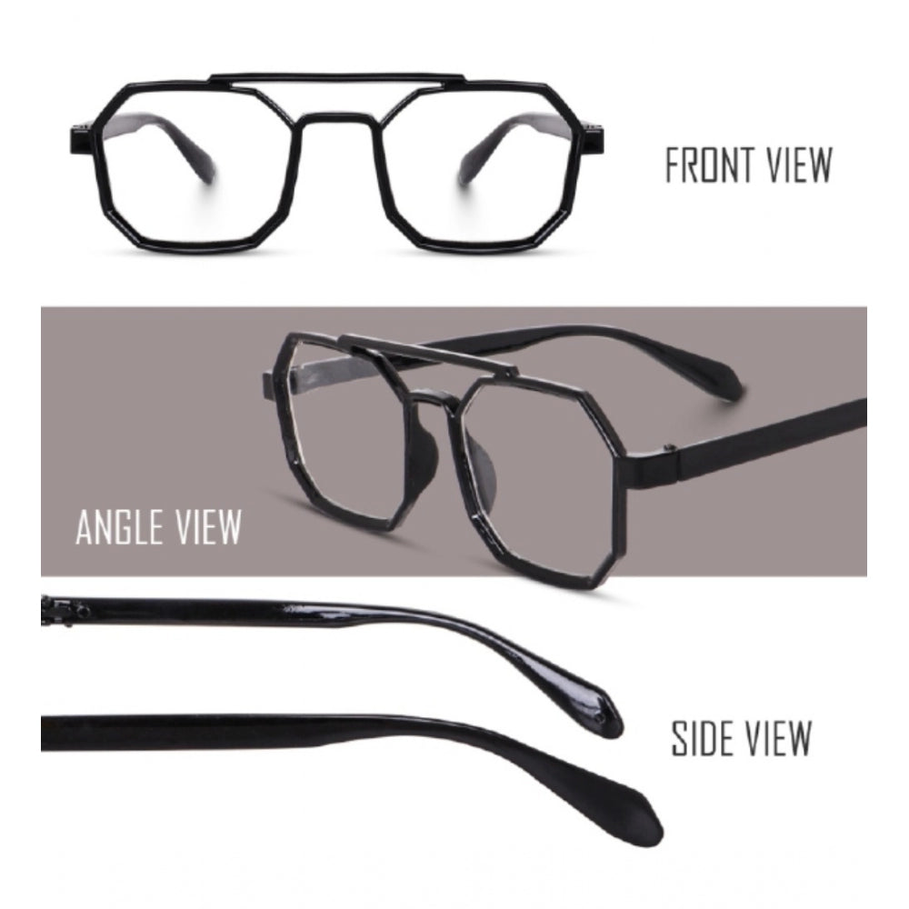 Multi-color plastic unisex UV400 protection rectangular sunglasses set - two pairs for stylish eye protection