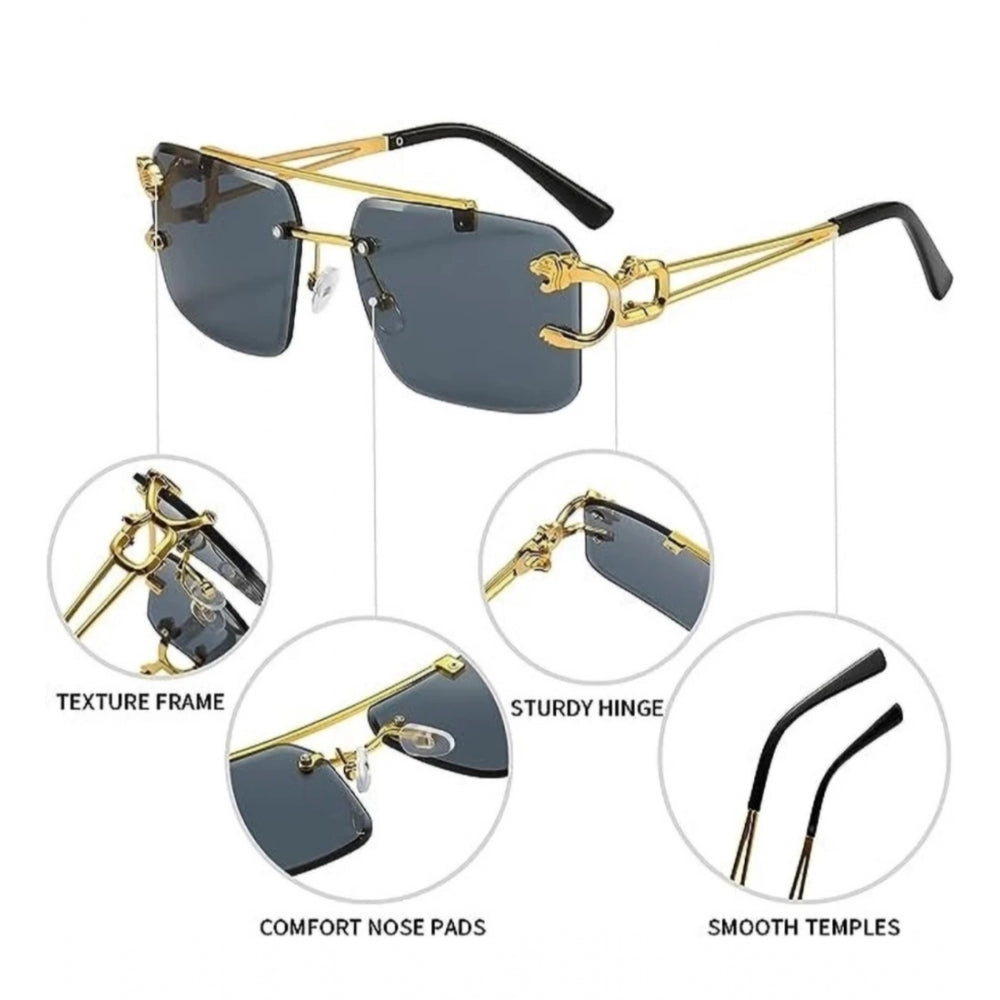 MultiColor metal square frame unisex sunglasses with UV400 protection