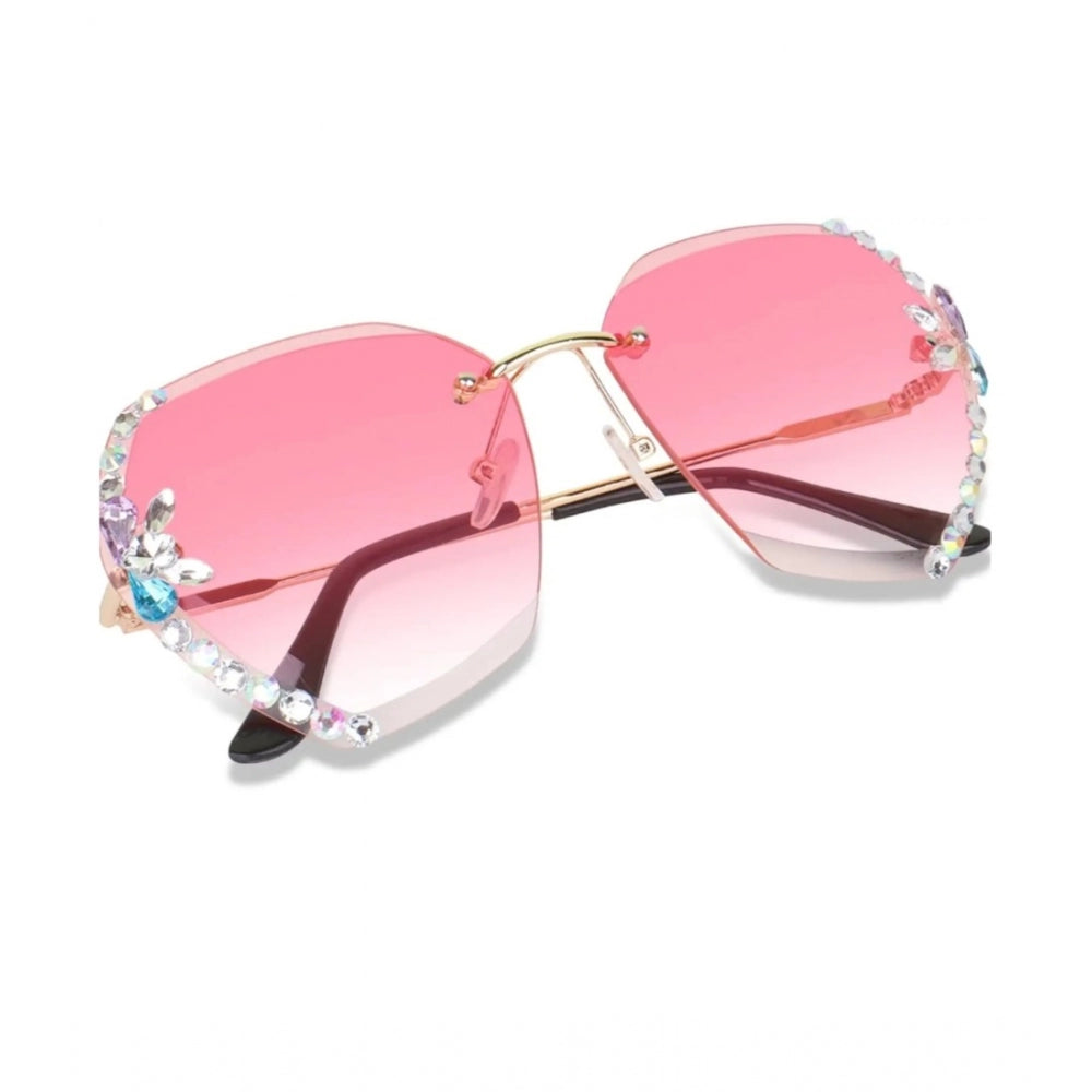 Metal square-frame unisex sunglasses with UV400 protection, multi-colored design