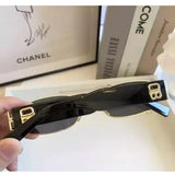 Metal & plastic, multi-color rectangular unisex UV400 protection sunglasses for outdoor activities