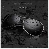 Metal aviator sunglasses, multi-colored with UV400 protection for unisex use