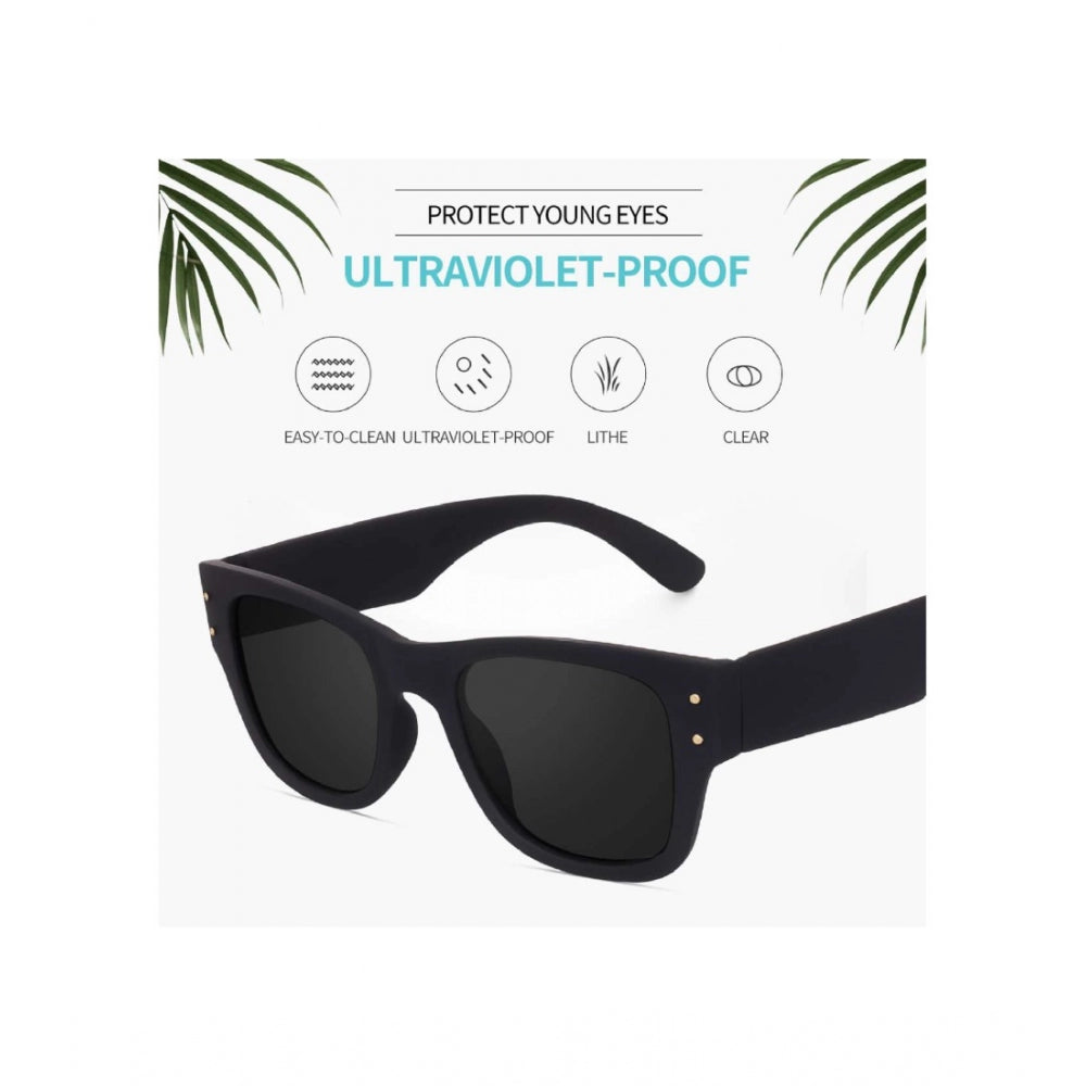 MultiColor plastic square unisex UV400 protection sunglasses pack of 2 for outdoor activities