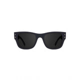 MultiColor plastic square-frame unisex sunglasses with UV400 protection - pack of 2, shown on model for visual context