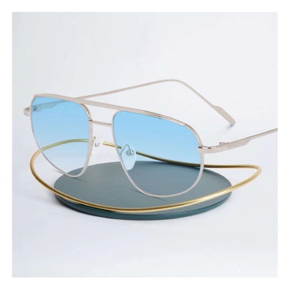 Multi-color metal aviator sunglasses with UV400 protection for unisex use