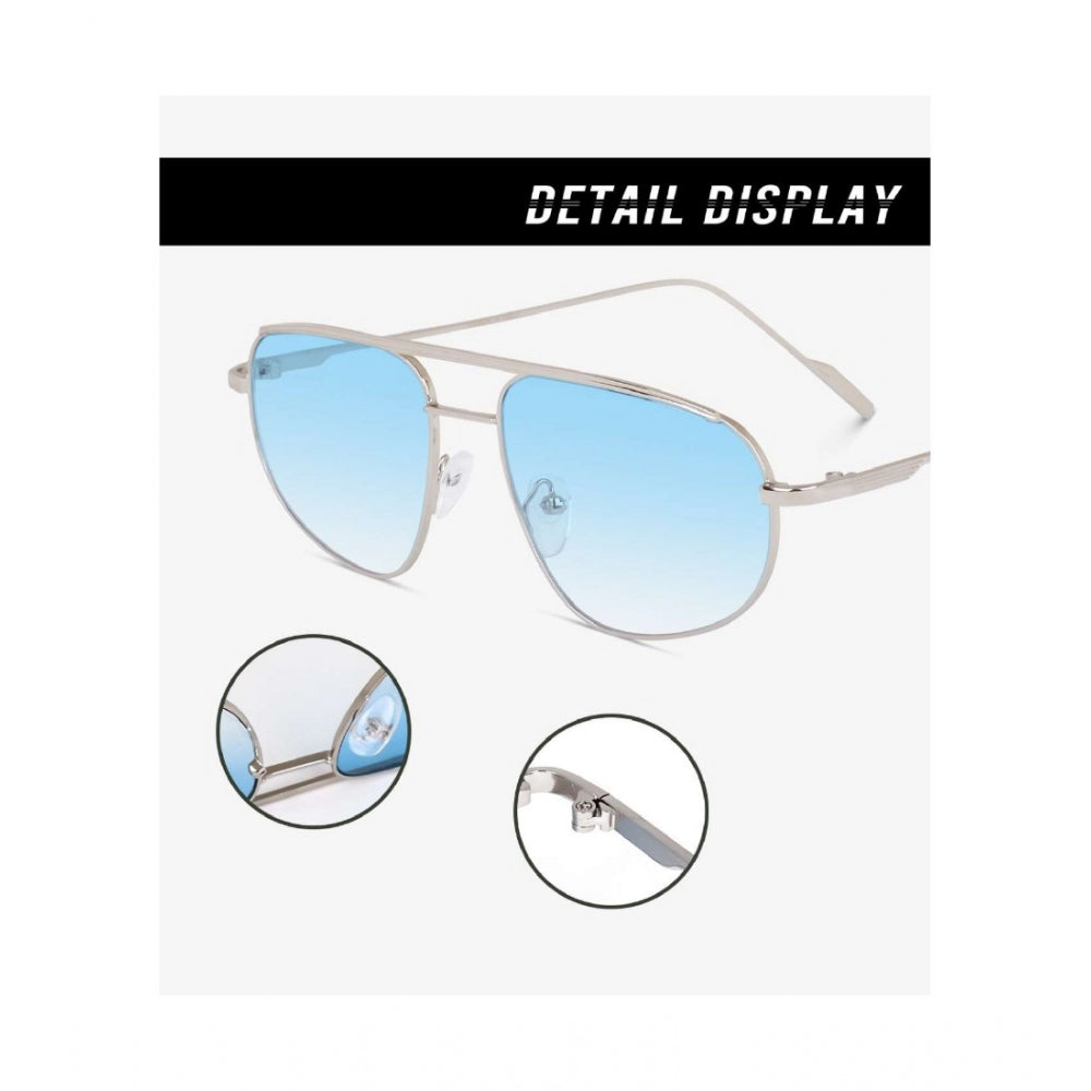 Metal aviator sunglasses, multi-colored with UV400 protection for unisex use