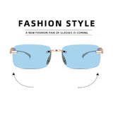 Gold metal unisex sunglasses with UV400 protection, classic rectangular frame design