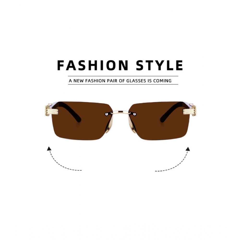 MultiColor polycarbonate rectangular sunglasses with UV400 protection, ideal for unisex use