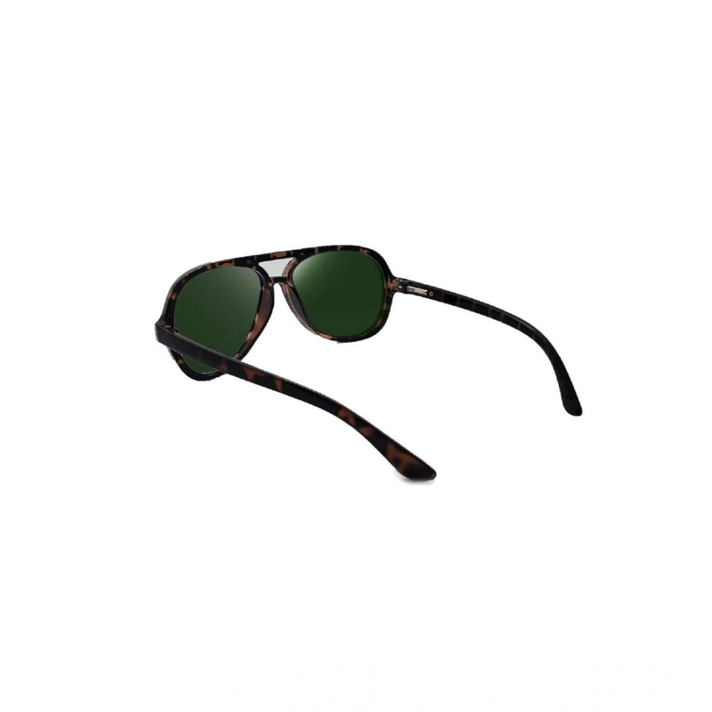 Plastic aviator sunglasses with UV400 protection, multi-colored design for unisex use