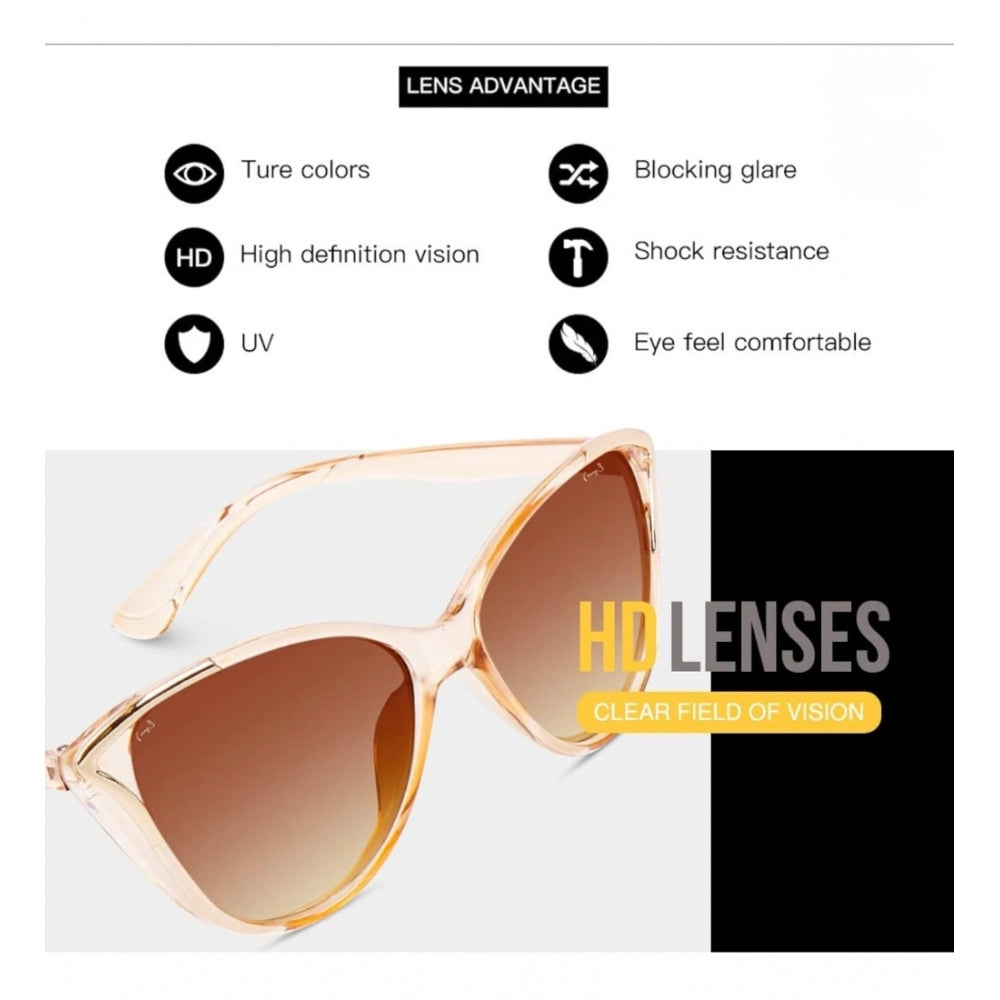 MultiColor plastic unisex cat-eye butterfly sunglasses with UV400 protection, stylish for outdoor activities