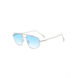 Metal aviator sunglasses, multi-colored with UV400 protection for unisex use