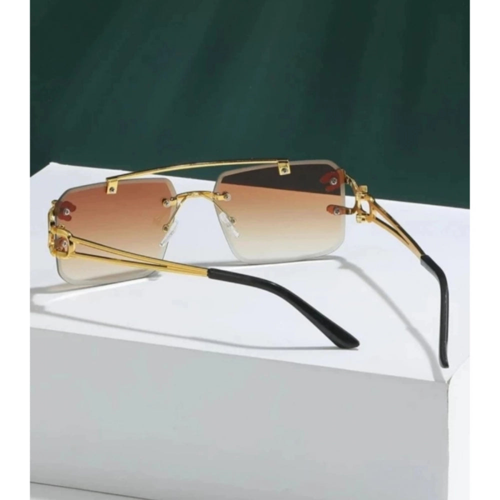 MultiColor metal unisex sunglasses with UV400 protection, classic rectangular frame style