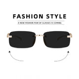 MultiColor alloy unisex sunglasses with UV400 protection, rectangular frame style on model face
