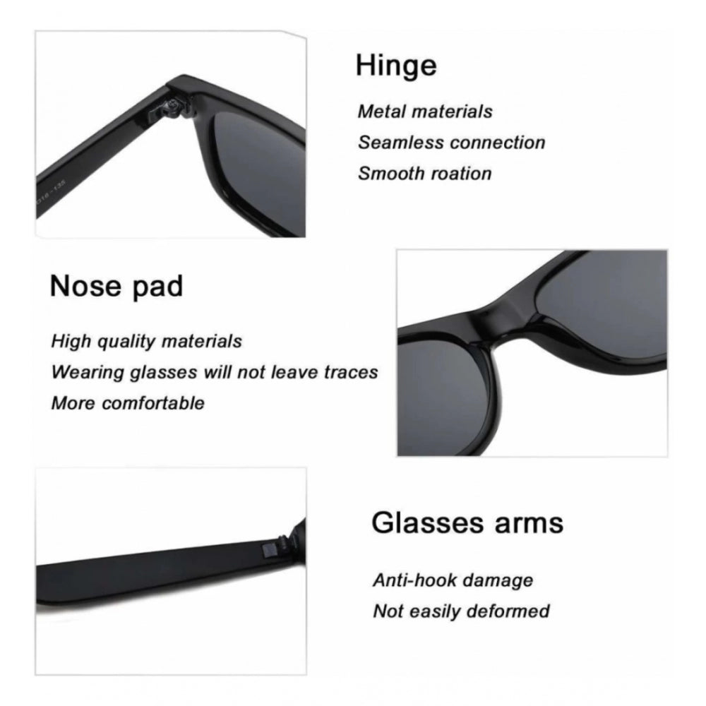 MultiColor plastic unisex UV400 protection sunglasses, pack of 2 classic oval frames - varying shades on display