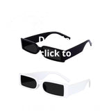 Multi-colored polycarbonate unisex sunglasses (2 pcs), UV400 protection, rectangular frame style