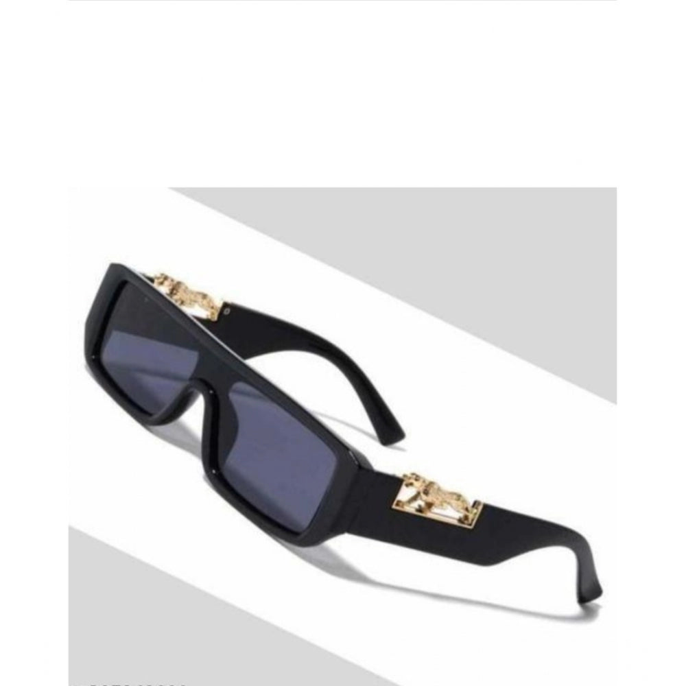 MultiColor plastic unisex UV400 protection rectangular sunglasses, classic style for outdoor activities