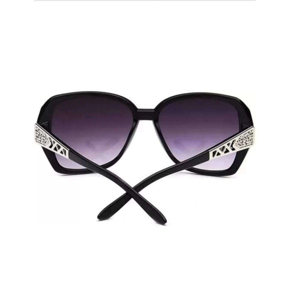 MultiColor polycarbonate unisex sunglasses with UV400 protection, oval frame style on display stand