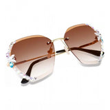 Multi-colored metal square frame unisex sunglasses with UV400 protection, varies slightly from images