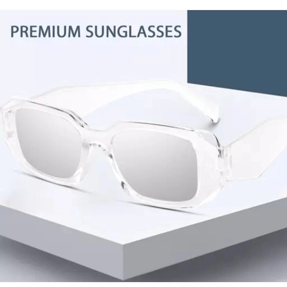MultiColor plastic square frame unisex UV400 protection sunglasses pack of 2 for outdoor activities