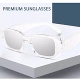 MultiColor plastic square frame unisex UV400 protection sunglasses pack of 2 for outdoor activities