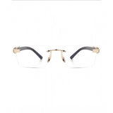 Metal rectangular sunglasses, multi-colored with UV400 protection for unisex use - may vary slightly from depicted shades