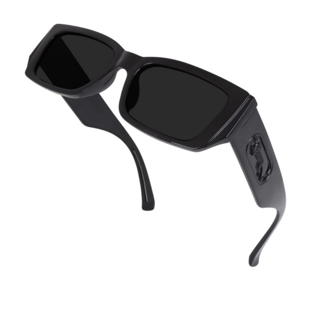 Multi-color plastic unisex UV400 protection sunglasses (pack of 2), rectangular frame style