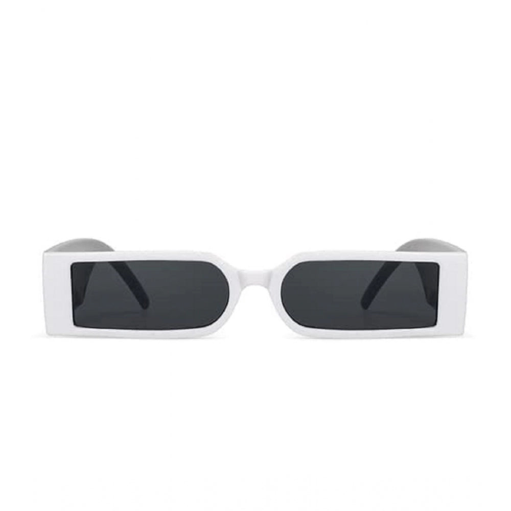 MultiColor polycarbonate unisex UV400 protection sunglasses - pack of 2, rectangular frame style on display