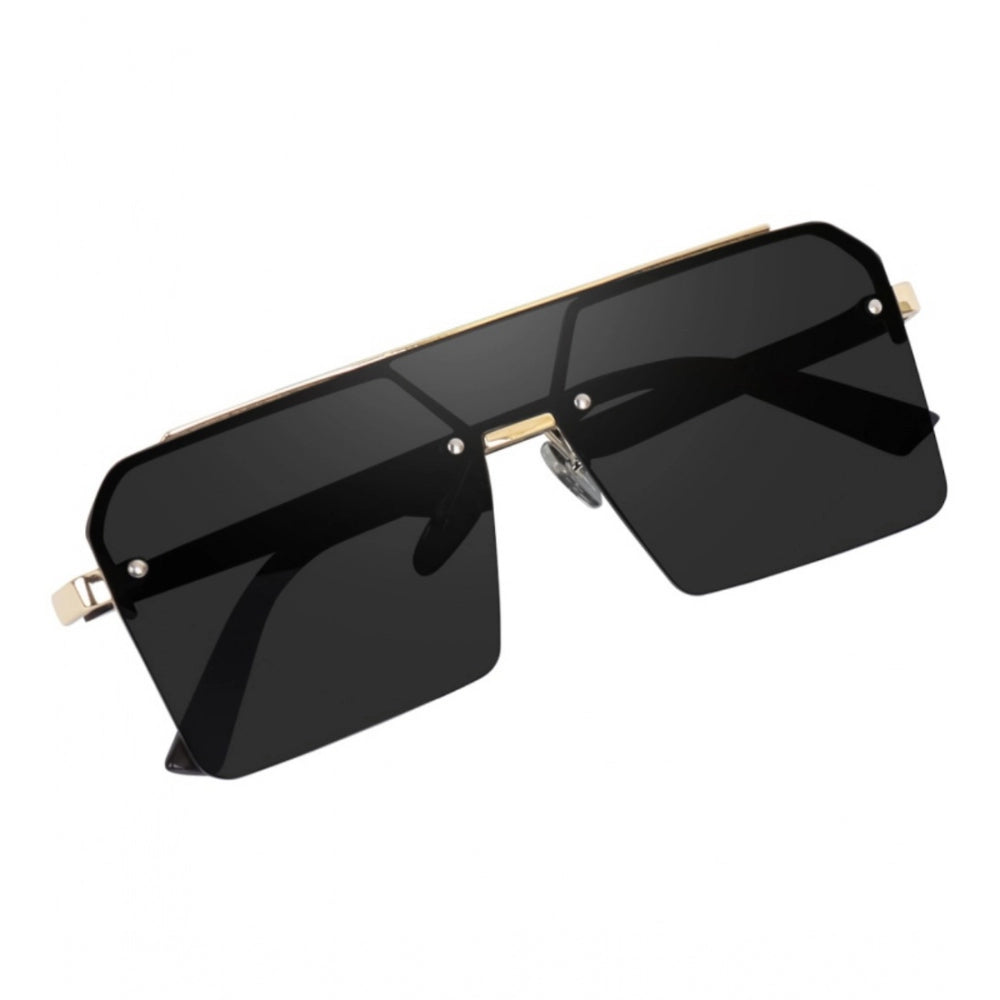 Multi-colored polycarbonate retro square sunglasses with UV400 protection, versatile for men and women