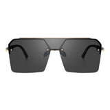 MultiColor polycarbonate retro square UV400 protection sunglasses for unisex - varies slightly from images due to lighting