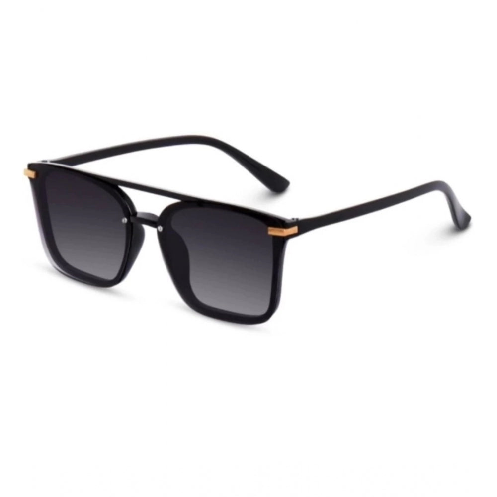 Classic unisex UV400 protection sunglasses set, multi-colored polycarbonate frames - retro square style