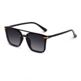 Classic unisex UV400 protection sunglasses set, multi-colored polycarbonate frames - retro square style