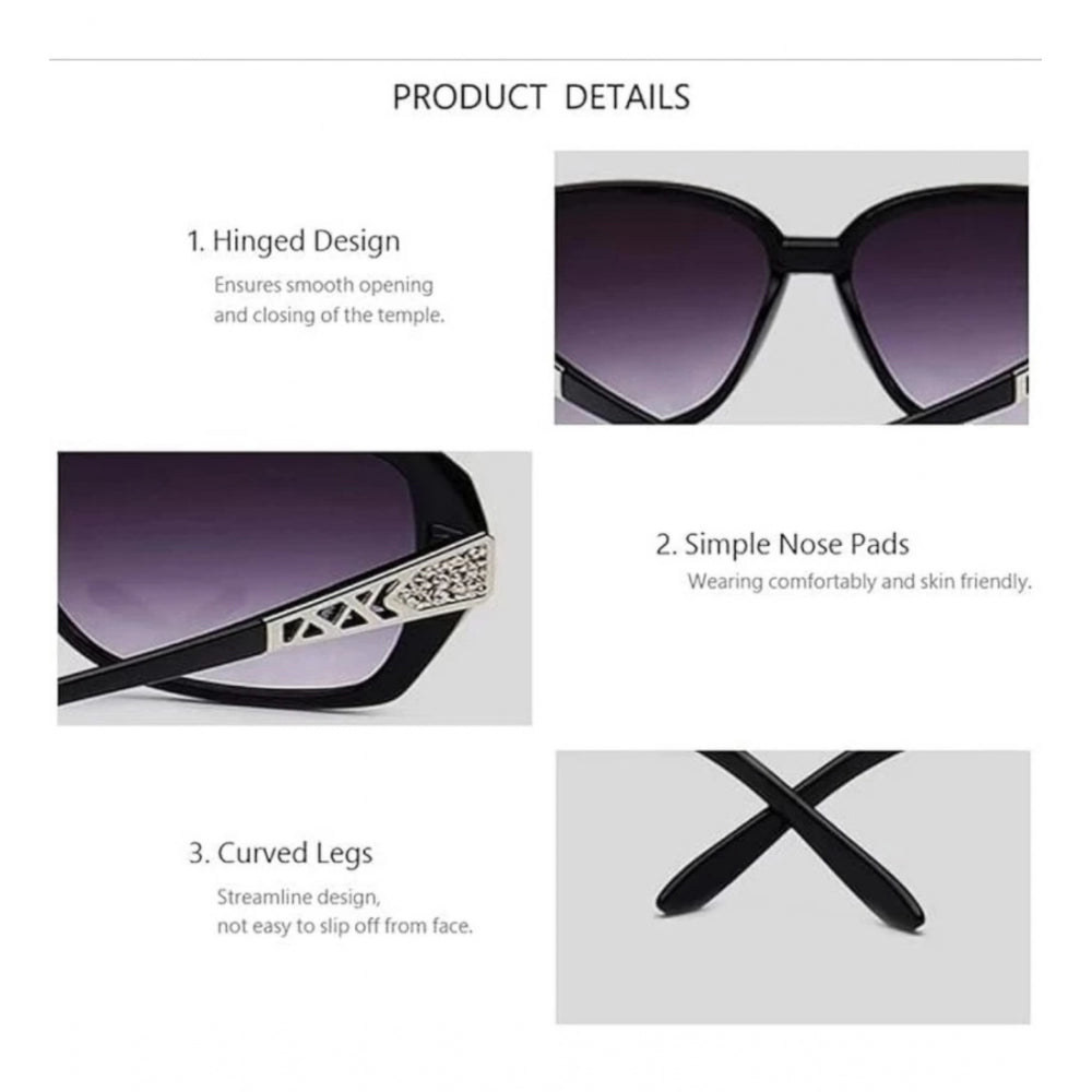 MultiColor plastic unisex sunglasses with UV400 protection, oval frame style - on table for display