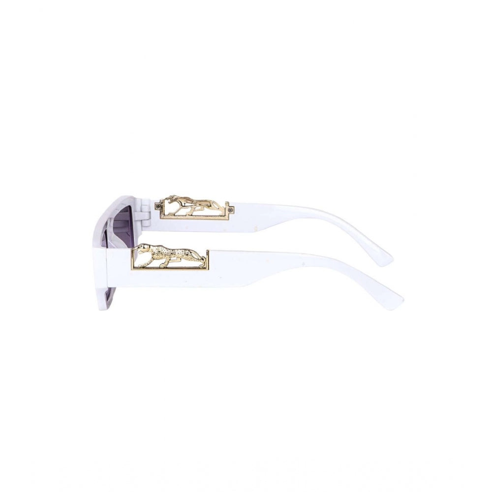 Classic multi-color polycarbonate UV400 protection sunglasses - retro square frame style on model