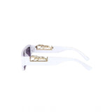 Classic multi-color polycarbonate UV400 protection sunglasses - retro square frame style on model