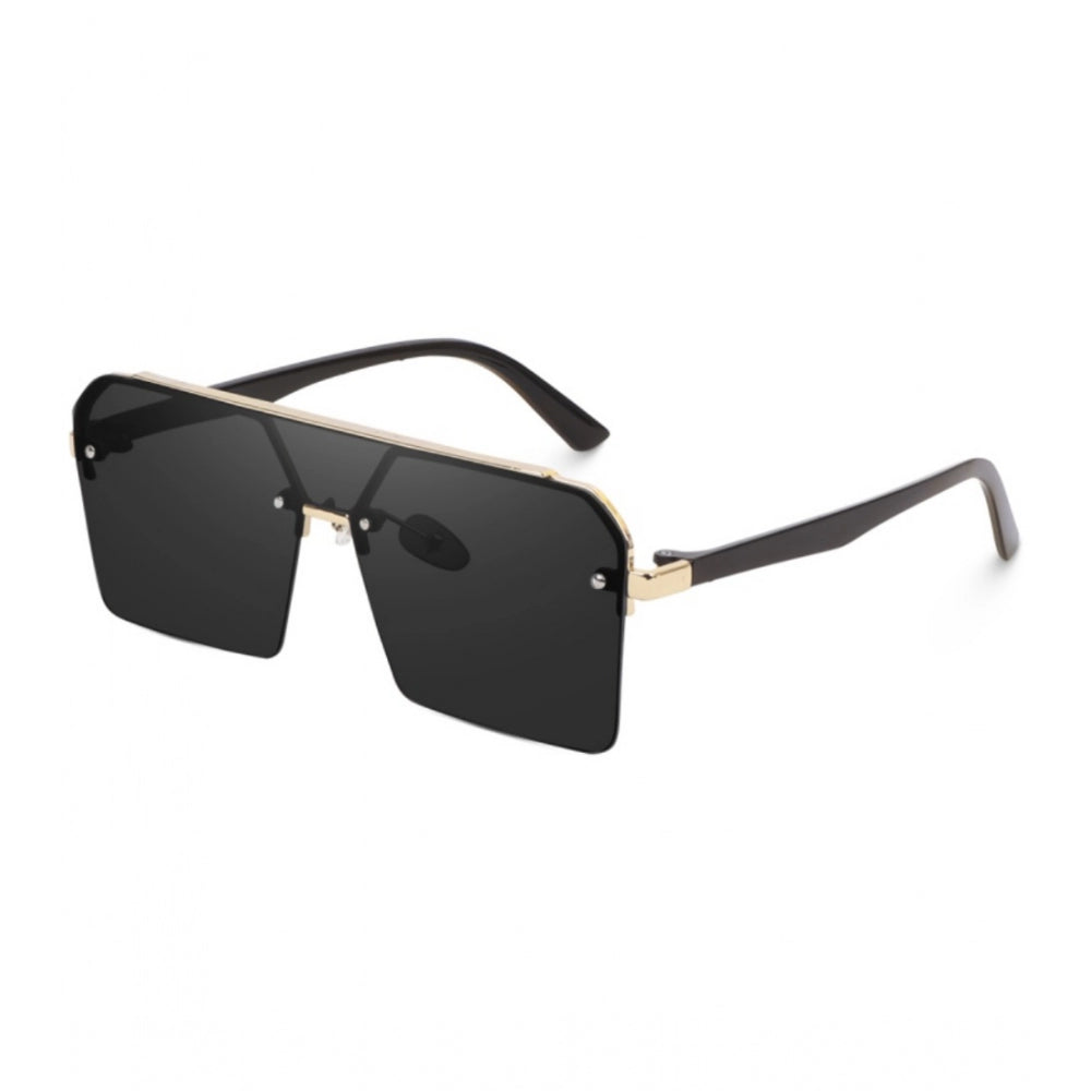 Classic Unisex polycarbonate UV400 protection sunglasses, multi-color retro square design on display stand