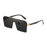 Classic Unisex polycarbonate UV400 protection sunglasses, multi-color retro square design on display stand