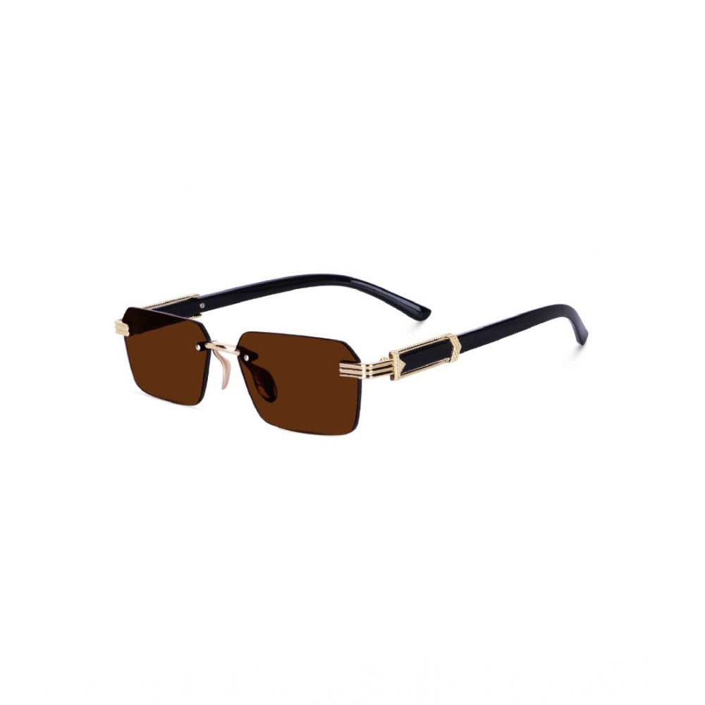 Classic Unisex multi-color polycarbonate sunglasses with UV400 protection, rectangular frame style on table