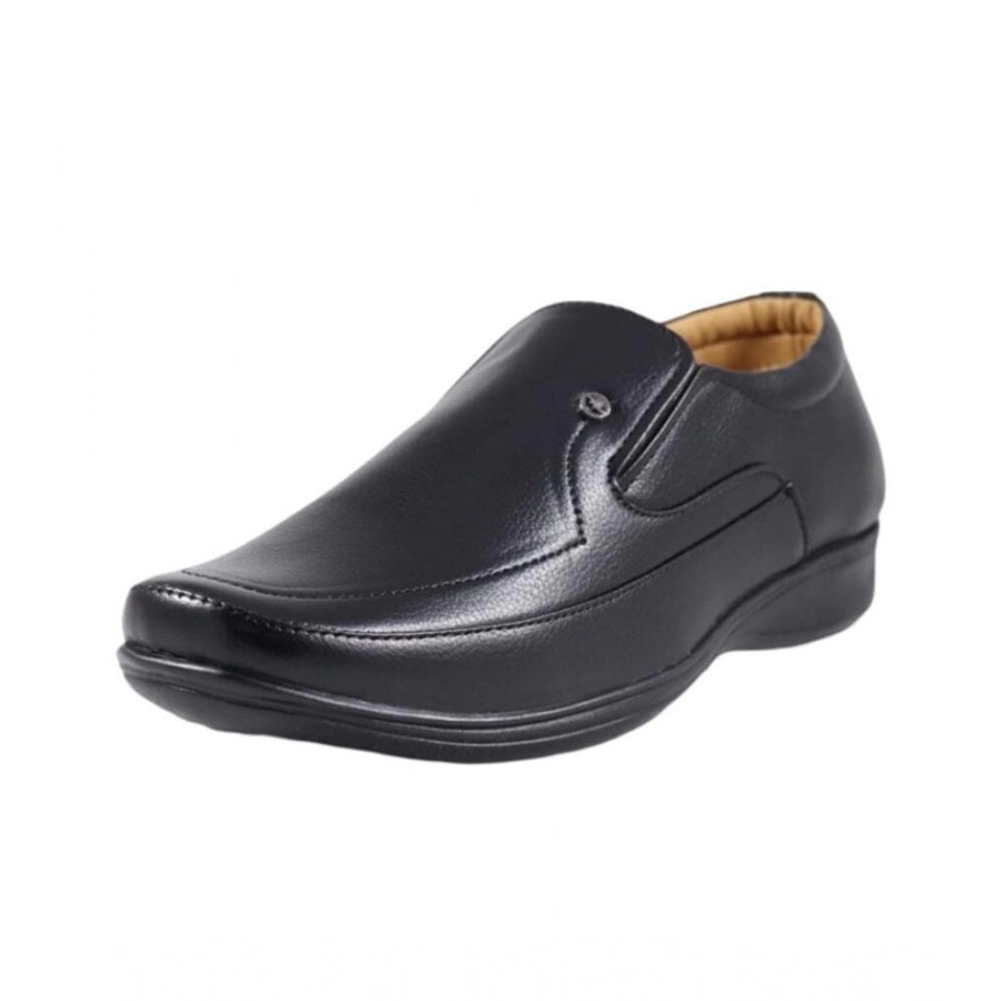 Men's Faux Leather Formal Shoes (Black)