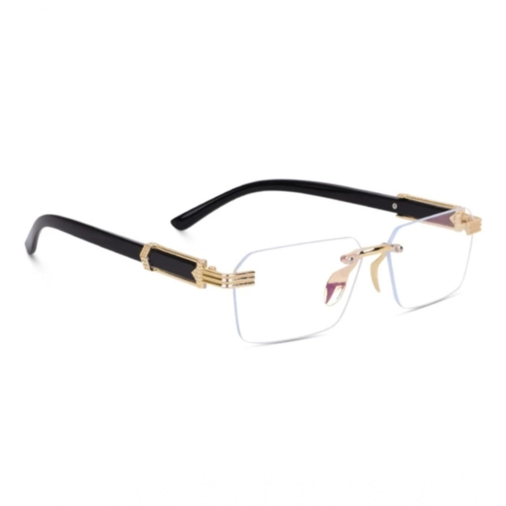 Metal rectangular multi-colored sunglasses with UV400 protection for unisex use