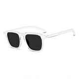 White alloy unisex UV400 protection retro square sunglasses (pack of 2)