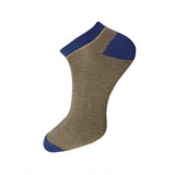 Multicolor unisex cotton ankle socks, solid pattern for casual wear