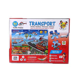 Assorted cardboard 64pc transport puzzle set for kids, enhancing learning and creativity